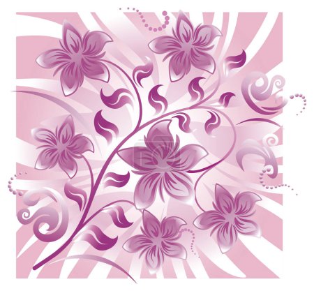 Illustration for Abstract Flora Background Vector image - Royalty Free Image