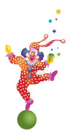 Illustration for A illustration, vector for clown show - Royalty Free Image
