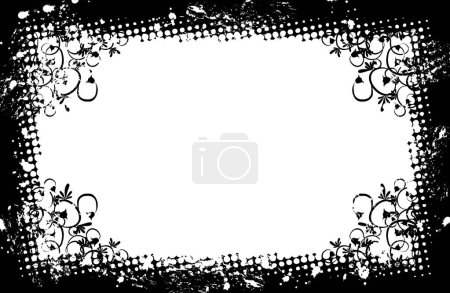 Illustration for Grunge frame, vector illustration - Royalty Free Image
