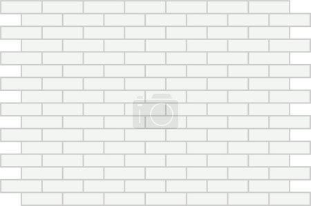 Illustration for Wall from a white brick. A background. A vector illustration. - Royalty Free Image