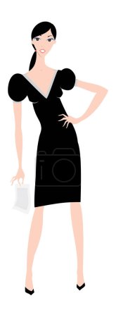 Illustration for Illustration of a business lady - Royalty Free Image