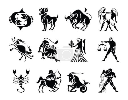 Collection of zodiac signs.
