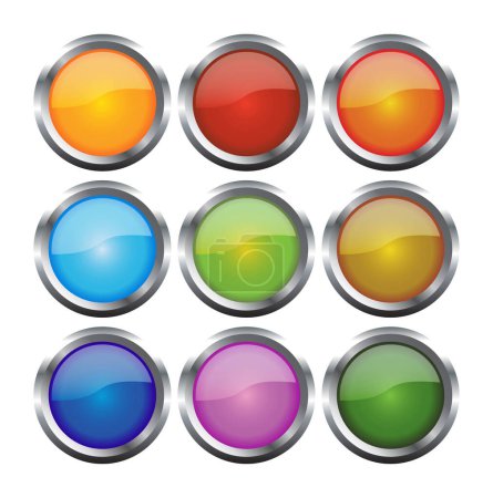 Illustration for A Selection of Web Buttons - Royalty Free Image