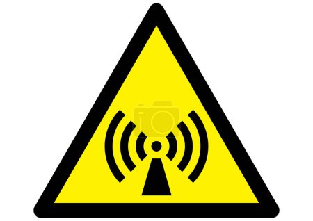 Illustration for Non ionizing Radiation Hazard Symbol - Royalty Free Image