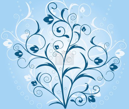 Illustration for Floral Background - vector image - color illustration - Royalty Free Image