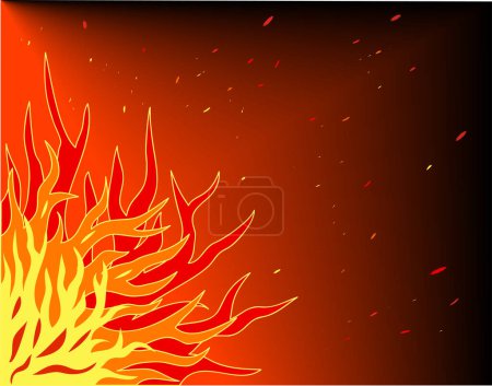 Illustration for Abstract vector design of flames - Royalty Free Image