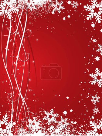 Illustration for Decorative winter abstract background - Royalty Free Image