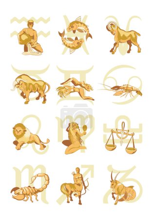 Illustration for Horoscope symbol. Vector Illustration - Royalty Free Image
