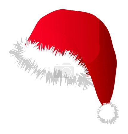 Illustration for An illustration of Santa's Christmas Cap. - Royalty Free Image