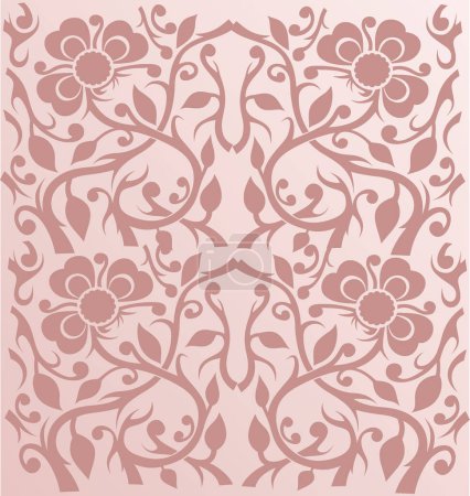Illustration for Wallpaper Pattern - Vector image - color illustration - Royalty Free Image
