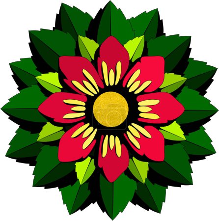 Ilustración de Icono de vector de flor. diseño de flores. - Imagen libre de derechos