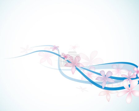 Illustration for Floral background for design, vector illustration - Royalty Free Image