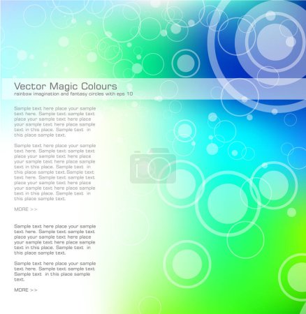 Illustration for Vector illustration of abstract background with colorful spots - Royalty Free Image