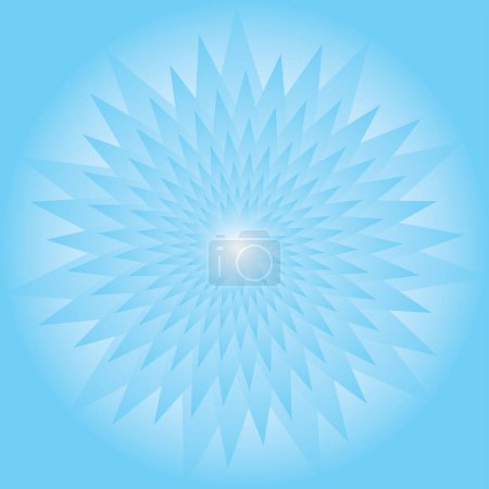 Illustration for Blue sunburst on light background. vector illustration - Royalty Free Image