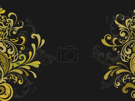 Illustration for Vector baroque floral vintage ornament - Royalty Free Image