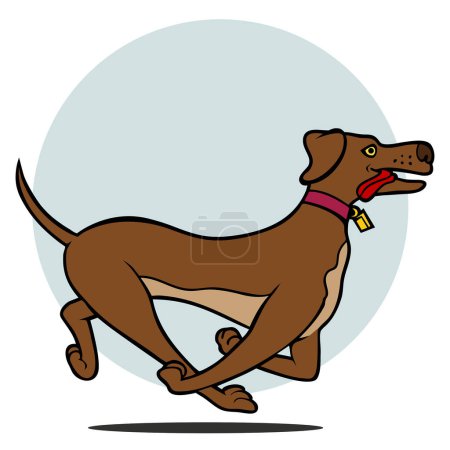 Téléchargez les illustrations : Illustration vectorielle de chien mignon - en licence libre de droit