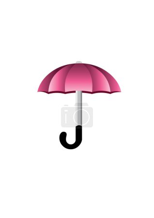Illustration for Umbrella icon vector isolated on white background for your web and mobile app design, umbrella logo concept - Royalty Free Image