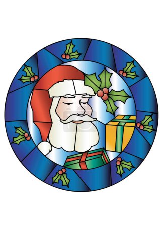 Téléchargez les illustrations : Santa claus avec des cadeaux de Noël - en licence libre de droit