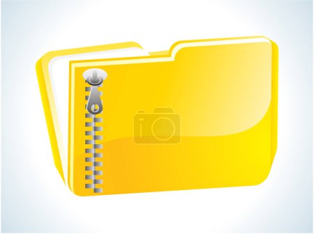 Illustration for Folder with documents icon. vector illustration - Royalty Free Image