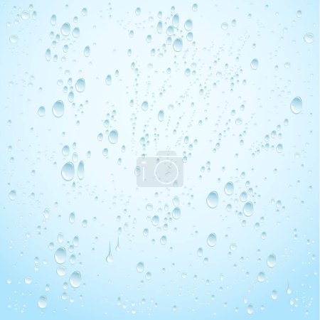 Illustration for Bubbles of water on a white background - Royalty Free Image