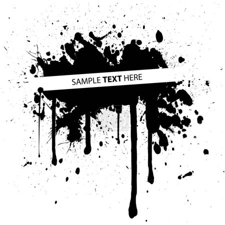 Illustration for Grunge banner with place for your text - Royalty Free Image
