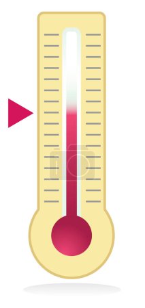 Illustration for Thermometer icon vector illustration - Royalty Free Image