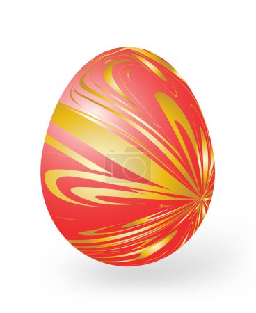 Ilustración de Colorido huevo de Pascua vector ilustración - Imagen libre de derechos