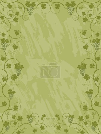 Illustration for Seamless pattern with grapes, vector illustration - Royalty Free Image