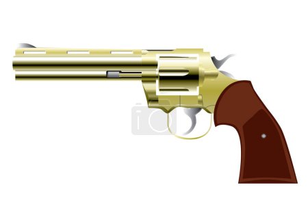 Téléchargez les illustrations : Icône de pistolet, style isométrique, illustration vectorielle - en licence libre de droit