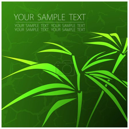 Illustration for Abstract green background with place for your text - Royalty Free Image