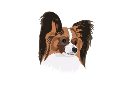 Illustration for Corgi dog, vector illustration simple design - Royalty Free Image