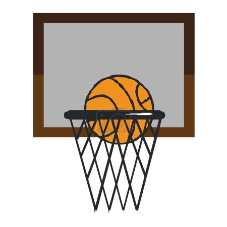 Téléchargez les illustrations : Conception de balle de basket-ball, illustration vectorielle - en licence libre de droit