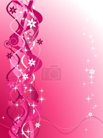 Ilustración de Ilustración vectorial de hermoso fondo rosa - Imagen libre de derechos