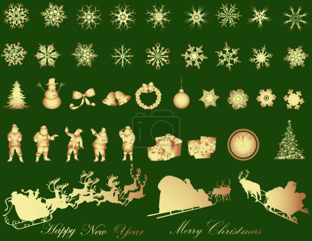 Illustration for Christmas vector illustration background - Royalty Free Image