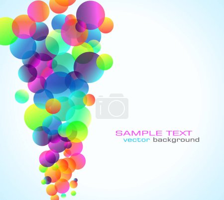 Illustration for Colorful abstract background with circles - Royalty Free Image