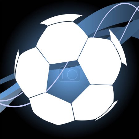 Téléchargez les illustrations : Illustration vectorielle de ballon de football - en licence libre de droit