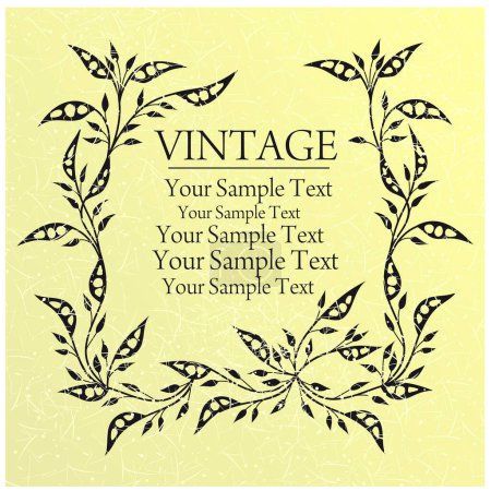 Illustration for Vector vintage frame design - Royalty Free Image