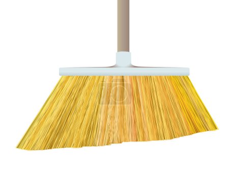 Illustration for Broom isolated on white background. - Royalty Free Image
