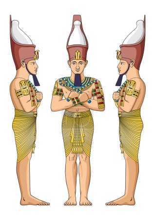 Téléchargez les illustrations : Dieu égyptien du roi - en licence libre de droit