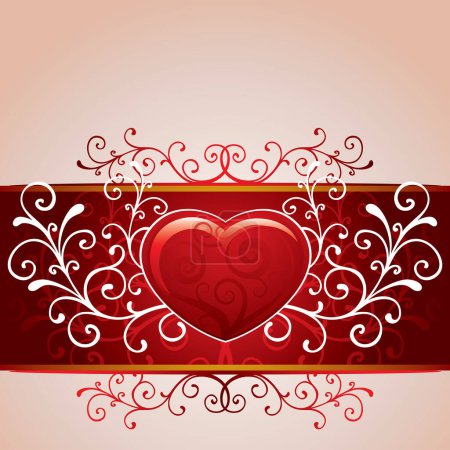 Téléchargez les illustrations : Illustration vectorielle d'un fond pour la Saint-Valentin - en licence libre de droit