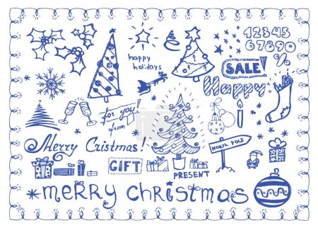Illustration for Merry christmas and happy new year - Royalty Free Image