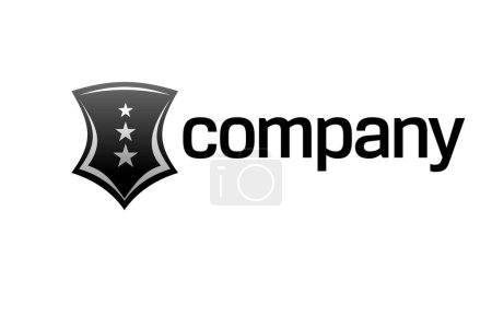 Ilustración de Logotipo de la empresa, ilustración vectorial diseño simple - Imagen libre de derechos