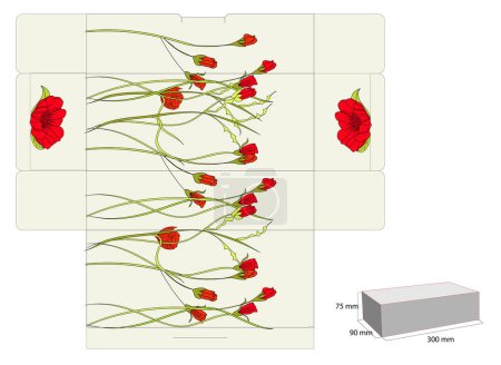 Ilustración de Ilustración vectorial para la ilustración de diseño con flores - Imagen libre de derechos