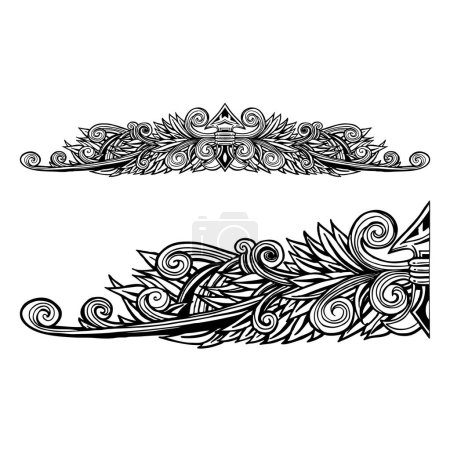 Illustration for Vector floral design element - Royalty Free Image