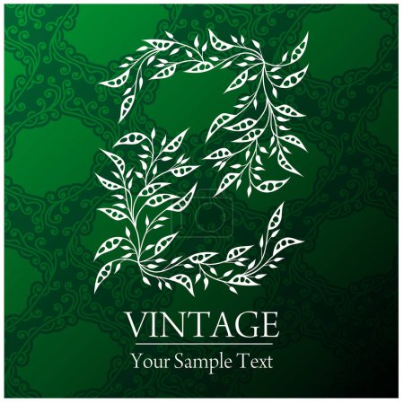 Illustration for Vector vintage floral ornament - Royalty Free Image