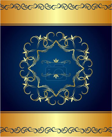 Ilustración de Plantilla de diseño de banner de oro - Imagen libre de derechos