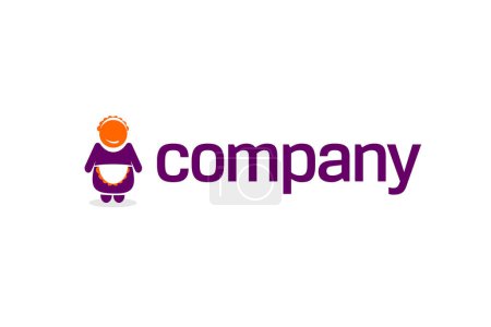 Illustration for Company logo design, vector illustration - Royalty Free Image