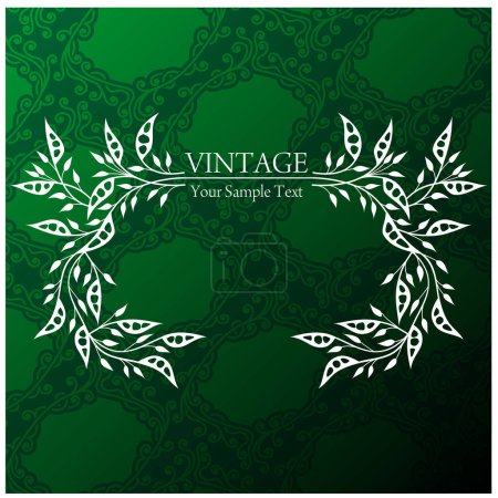 Illustration for Vector illustration of vintage background with a pattern - Royalty Free Image