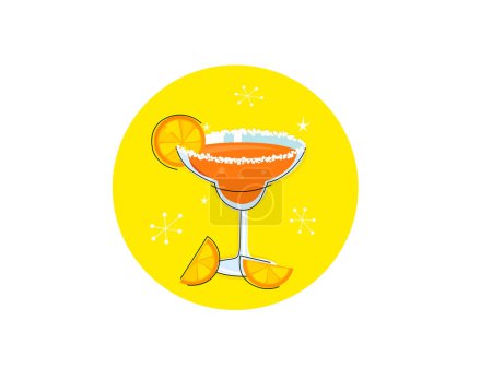Téléchargez les illustrations : Dessin d'illustration vectoriel cocktail - en licence libre de droit