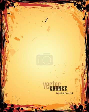 Illustration for Grunge vector background with place for text - Royalty Free Image